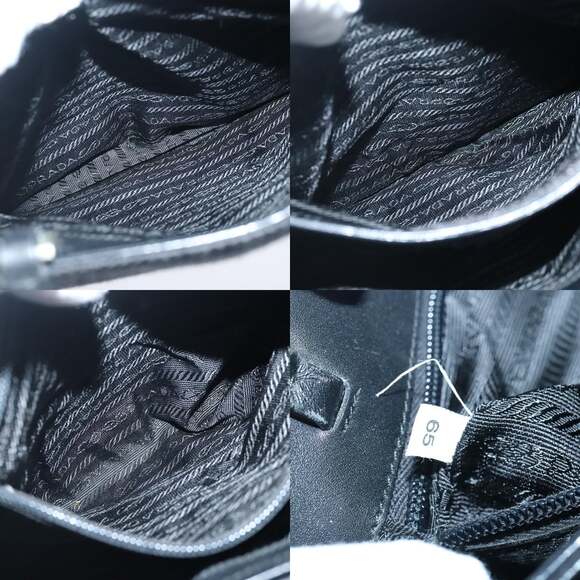 PRADA Hand Bag Wool Black - Picture 12 of 12
